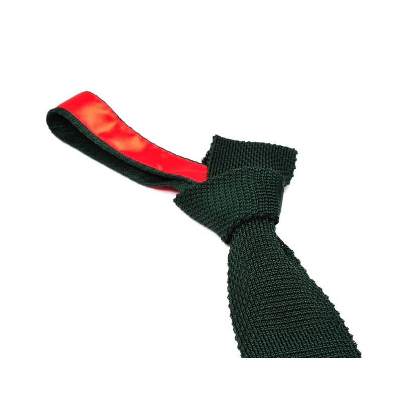 Cravate tricot de soie couleur carapace, vue 2