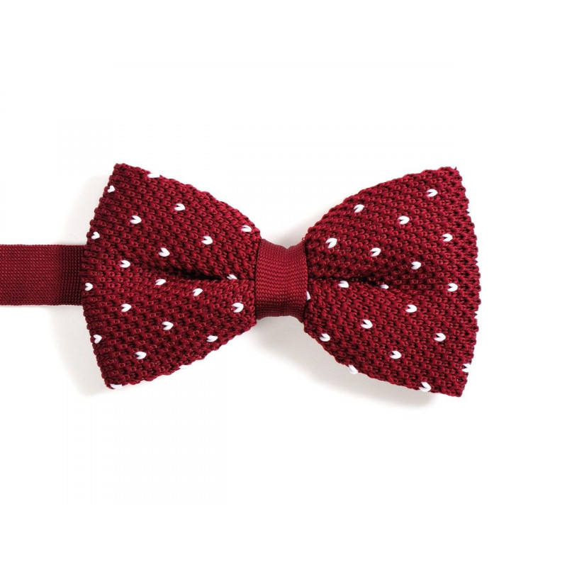 Nœud papillon rouge pointé